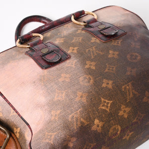 LOUIS VUITTON Monogram Jokes Graduate M95739 Tote Bag Gold Hardware Wine Red Good Condition Used 4a004244
