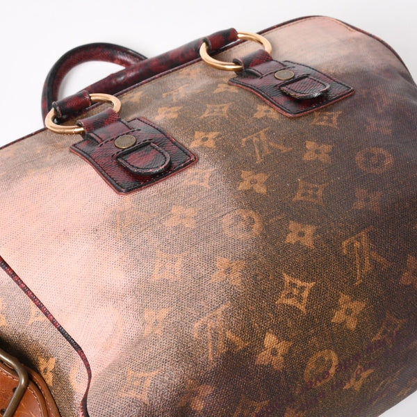 LOUIS VUITTON Monogram Jokes Graduate M95739 Tote Bag Gold Hardware Wine Red Good Condition Used 4a004244
