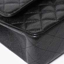 画像をギャラリービューアに読み込む, 極美品 CHANEL シャネル マトラッセ25 Wフラップ Wチェーンショルダーバッグ キャビアスキン ゴールド金具 ランダム番台 ブラック ココマーク 中古 4a004409