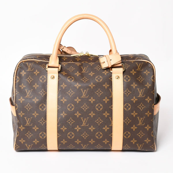 Very Good Condition LOUIS VUITTTON Carryall Brown M40074 Monogram Canvas Handbag Used 4a003040