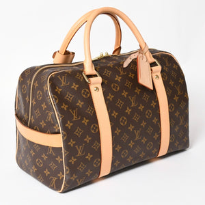 Very Good Condition LOUIS VUITTTON Carryall Brown M40074 Monogram Canvas Handbag Used 4a003040