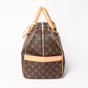 Very Good Condition LOUIS VUITTTON Carryall Brown M40074 Monogram Canvas Handbag Used 4a003040