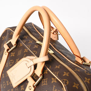 Very Good Condition LOUIS VUITTTON Carryall Brown M40074 Monogram Canvas Handbag Used 4a003040