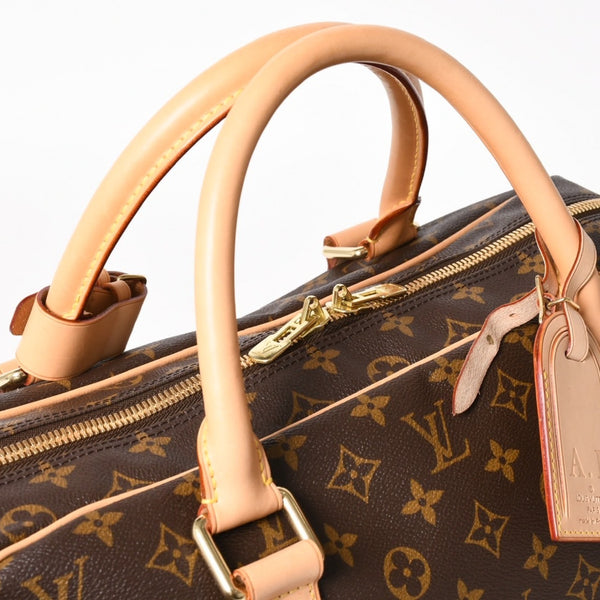 Very Good Condition LOUIS VUITTTON Carryall Brown M40074 Monogram Canvas Handbag Used 4a003040
