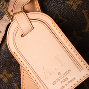 Very Good Condition LOUIS VUITTTON Carryall Brown M40074 Monogram Canvas Handbag Used 4a003040