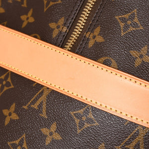 Very Good Condition LOUIS VUITTTON Carryall Brown M40074 Monogram Canvas Handbag Used 4a003040