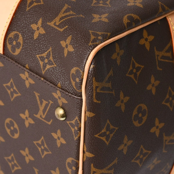Very Good Condition LOUIS VUITTTON Carryall Brown M40074 Monogram Canvas Handbag Used 4a003040