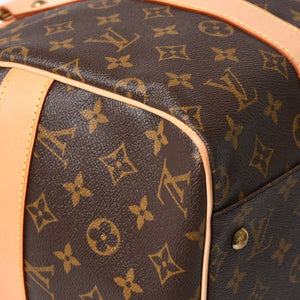 Very Good Condition LOUIS VUITTTON Carryall Brown M40074 Monogram Canvas Handbag Used 4a003040