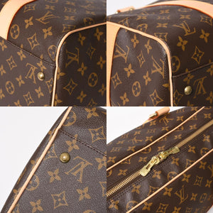 Very Good Condition LOUIS VUITTTON Carryall Brown M40074 Monogram Canvas Handbag Used 4a003040