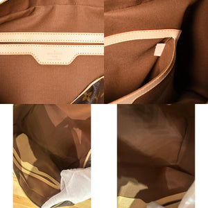Very Good Condition LOUIS VUITTTON Carryall Brown M40074 Monogram Canvas Handbag Used 4a003040