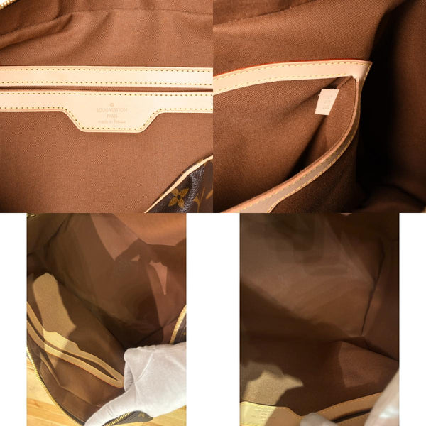Very Good Condition LOUIS VUITTTON Carryall Brown M40074 Monogram Canvas Handbag Used 4a003040