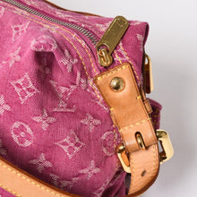 画像をギャラリービューアに読み込む, LOUIS VUITTON ルイヴィトン バギーPM ショルダーバッグ M95212 モノグラム デニム レザー ピンク ゴールド金具 美品 中古 4a004389
