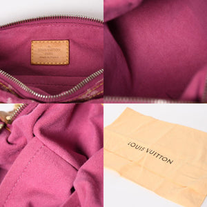LOUIS VUITTON Baggy PM Shoulder Bag M95212 Monogram Denim Leather Pink Gold Hardware Good Condition Used 4a004389