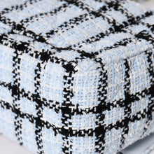 画像をギャラリービューアに読み込む, 新品未使用 CHANEL シャネル ミニマトラッセ20 Sフラップ Sチェーンショルダーバッグ ココマーク ツイード ブルー系 中古 4a004416