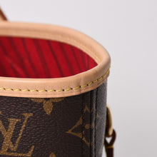 画像をギャラリービューアに読み込む, 新品同様 LOUIS VUITTON ルイヴィトン TM 村上隆 ネヴァーフルMM トートバッグ M13263 モノグラムチェリー ブラウン 中古 4a004415