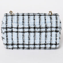画像をギャラリービューアに読み込む, 新品未使用 CHANEL シャネル ミニマトラッセ20 Sフラップ Sチェーンショルダーバッグ ココマーク ツイード ブルー系 中古 4a004416