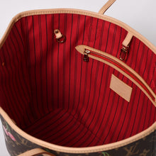 画像をギャラリービューアに読み込む, 新品同様 LOUIS VUITTON ルイヴィトン TM 村上隆 ネヴァーフルMM トートバッグ M13263 モノグラムチェリー ブラウン 中古 4a004415