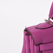 画像をギャラリービューアに読み込む, 極美品 HERMES エルメス KELLY ケリー 25 2WAY ハンドバッグ 外縫い ヴォーエプソン パープル シルバー金具 ◻︎I刻印 中古 4a004506