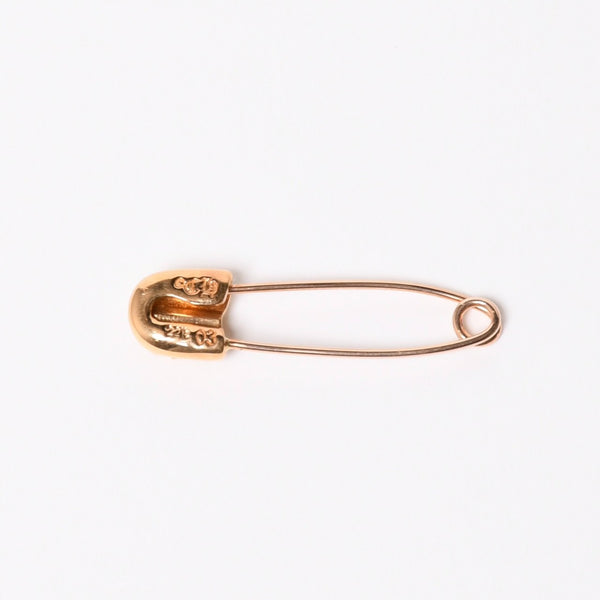 新品未使用 CHROME HEARTS クロムハーツ 22K パヴェダイヤ スモール セーフティピン IP ダイヤモンド グリーン 重量約3,2g 22K中古 4a007287