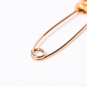 新品未使用 CHROME HEARTS クロムハーツ 22K パヴェダイヤ スモール セーフティピン IP ダイヤモンド グリーン 重量約3,2g 22K中古 4a007287