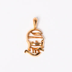 極美品 CHROME HEARTS クロムハーツ 22K PENDANT CH VRTCL ヴァーティカル CHロゴ チャーム ペンダントトップ 重量9.14g 中古 4a007276