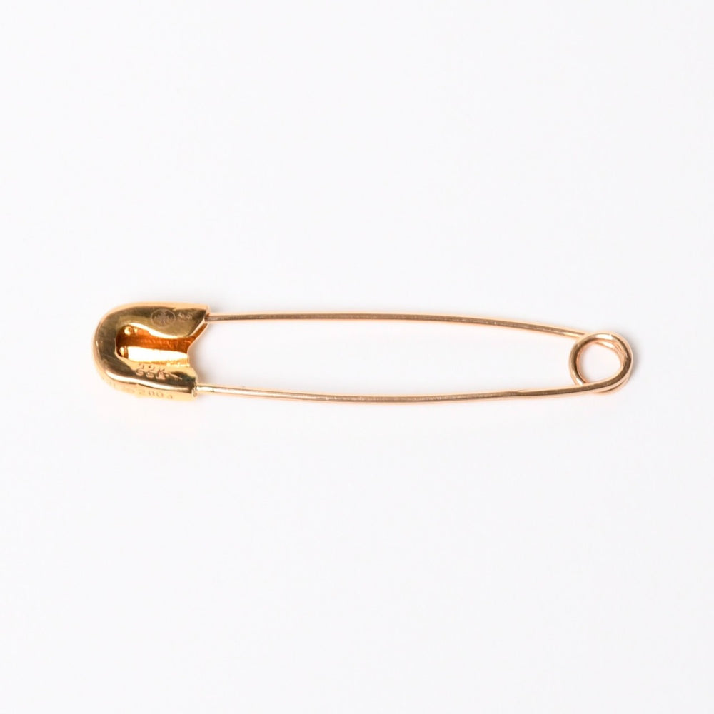 極美品 CHROME HEARTS クロムハーツ 22K パヴェダイヤ スモール セーフティピン IP ダイヤモンド 重量約6,5g 22K中古 4a007289