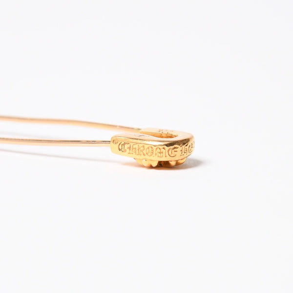 極美品 CHROME HEARTS クロムハーツ 22K パヴェダイヤ スモール セーフティピン IP ダイヤモンド 重量約6,5g 22K中古 4a007289