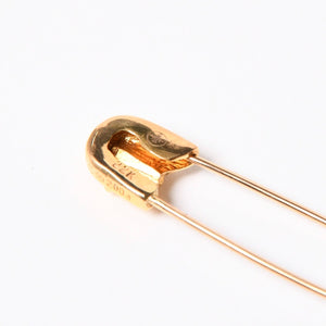 極美品 CHROME HEARTS クロムハーツ 22K パヴェダイヤ スモール セーフティピン IP ダイヤモンド 重量約6,5g 22K中古 4a007289