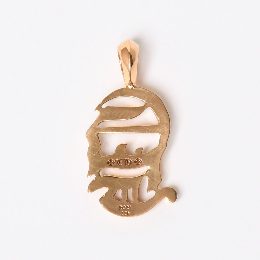 極美品 CHROME HEARTS クロムハーツ 22K PENDANT CH VRTCL ヴァーティカル CHロゴ チャーム ペンダントトップ 重量9.07g 中古 4a007275