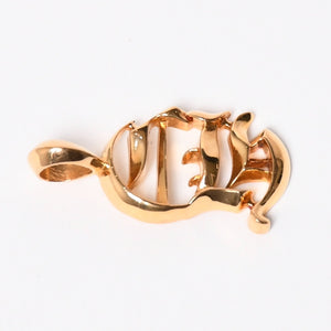 極美品 CHROME HEARTS クロムハーツ 22K PENDANT CH VRTCL ヴァーティカル CHロゴ チャーム ペンダントトップ 重量9.07g 中古 4a007275