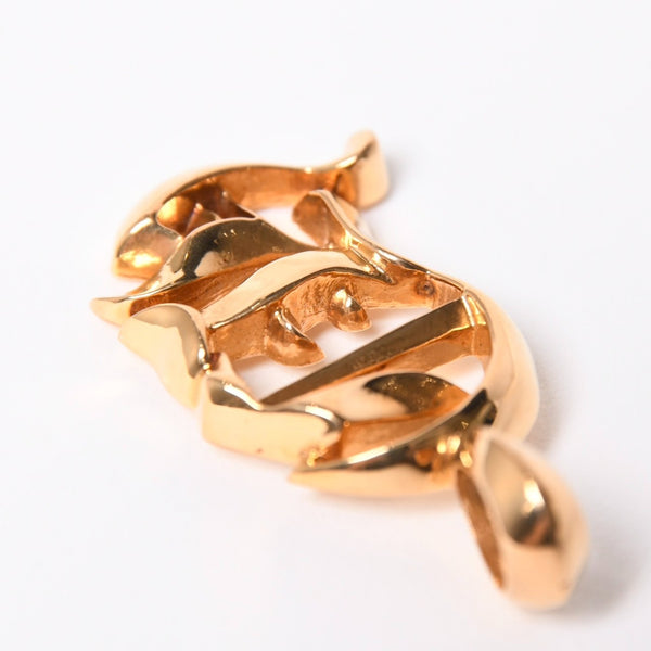 極美品 CHROME HEARTS クロムハーツ 22K PENDANT CH VRTCL ヴァーティカル CHロゴ チャーム ペンダントトップ 重量9.07g 中古 4a007275