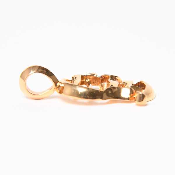 極美品 CHROME HEARTS クロムハーツ 22K PENDANT CH VRTCL ヴァーティカル CHロゴ チャーム ペンダントトップ 重量9.07g 中古 4a007275