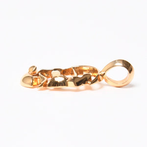 極美品 CHROME HEARTS クロムハーツ 22K PENDANT CH VRTCL ヴァーティカル CHロゴ チャーム ペンダントトップ 重量9.07g 中古 4a007275