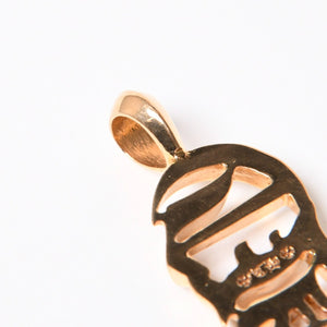 極美品 CHROME HEARTS クロムハーツ 22K PENDANT CH VRTCL ヴァーティカル CHロゴ チャーム ペンダントトップ 重量9.07g 中古 4a007275