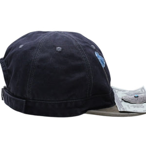 New and unused KAPITAL CHINO BRIMFIELD CAP Chino Brimfield Cap K2509XH514 ONE SIZE Khaki Black Used 4a004428