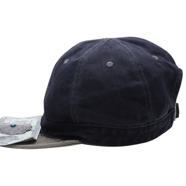New and unused KAPITAL CHINO BRIMFIELD CAP Chino Brimfield Cap K2509XH514 ONE SIZE Khaki Black Used 4a004428