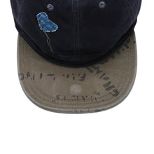 画像をギャラリービューアに読み込む, 新品未使用 KAPITAL キャピタル CHINO BRIMFIELD CAP チノ ブリムフィールド キャップ K2509XH514 ONE SIZE カーキ ブラック 中古 4a004428