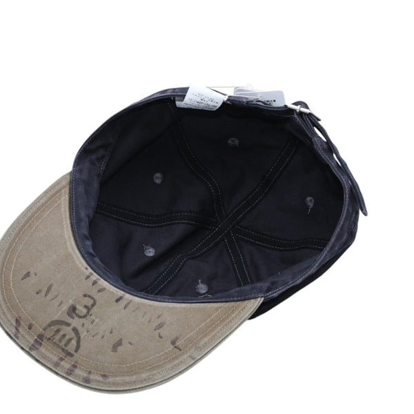 New and unused KAPITAL CHINO BRIMFIELD CAP Chino Brimfield Cap K2509XH514 ONE SIZE Khaki Black Used 4a004428