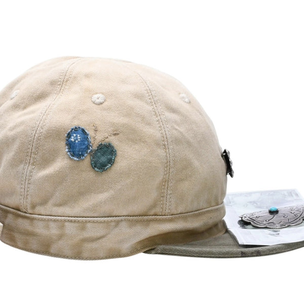 新品未使用 KAPITAL キャピタル Butterfly & Butterfly アジャスターキャップ K2509XH516 ONE SIZE カーキ ベージュ 中古 4a004424