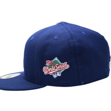 画像をギャラリービューアに読み込む, NEW ERA ニューエラ キャップ 帽子 MLB WORLD SERIES WOOL FITTED 59FIFTY COLLECTION ブルー ホワイト サイズ7 3/8 美品 中古 4a004129
