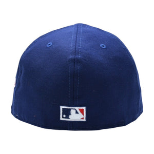 NEW ERA ニューエラ キャップ 帽子 MLB WORLD SERIES WOOL FITTED 59FIFTY COLLECTION ブルー ホワイト サイズ7 3/8 美品 中古 4a004129