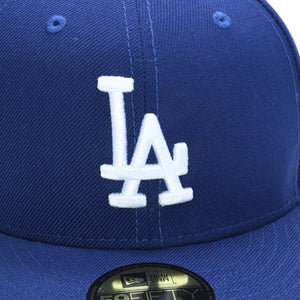 NEW ERA ニューエラ キャップ 帽子 MLB WORLD SERIES WOOL FITTED 59FIFTY COLLECTION ブルー ホワイト サイズ7 3/8 美品 中古 4a004129