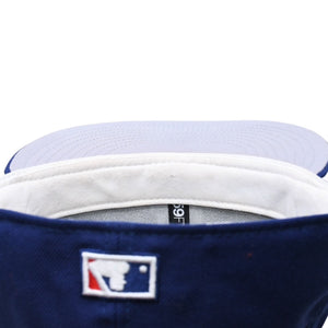 NEW ERA ニューエラ キャップ 帽子 MLB WORLD SERIES WOOL FITTED 59FIFTY COLLECTION ブルー ホワイト サイズ7 3/8 美品 中古 4a004129