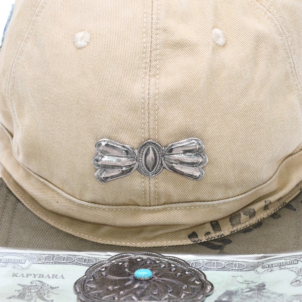 新品未使用 KAPITAL キャピタル Butterfly & Butterfly アジャスターキャップ K2509XH516 ONE SIZE カーキ ベージュ 中古 4a004424