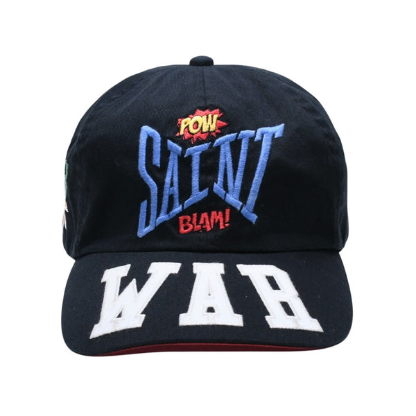 SAINT Mxxxxxxx セントマイケル CAP WAR 6パネルキャップ SM-A21-0000-043 ラック ブルー レッド イエロー グリーン オレンジ サンプル品 美品 中古 4a002247