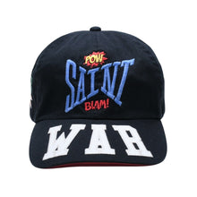 画像をギャラリービューアに読み込む, SAINT Mxxxxxxx セントマイケル CAP WAR 6パネルキャップ SM-A21-0000-043 ヴィンテージ加工 ブラック ブルー レッド イエロー グリーン オレンジ サンプル品 美品 中古 4a002247