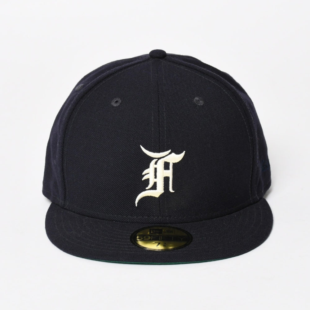 Fear of God Essentials フィアオブゴッド エッセンシャルズ 59FIFTY FEAR OF GOD ESSENTIALS サイズ7 3/8 ネイビー フラットバイザー 良品 中古 4a003410