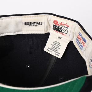 Fear of God Essentials 59FIFTY FEAR OF GOD ESSENTIALS Size 7 3/8 Navy Flat Visor Good Used 4a003410