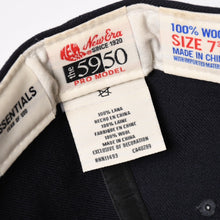 画像をギャラリービューアに読み込む, Fear of God Essentials フィアオブゴッド エッセンシャルズ 59FIFTY FEAR OF GOD ESSENTIALS ニューエラ サイズ7 3/8 ネイビー フラットバイザー ジェリーロレンゾ 良品 中古 4a003410