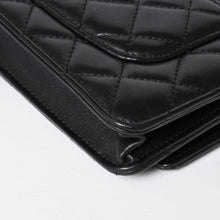 画像をギャラリービューアに読み込む, 極美品 CHANEL シャネル マトラッセ チェーンショルダーウォレット ブラック 29番台 ラムスキン 中古 4a004343